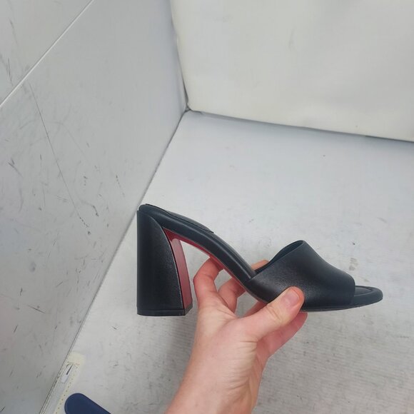 Christian Louboutin Black Jane Leather Heel Sandal - Picture 3 of 14